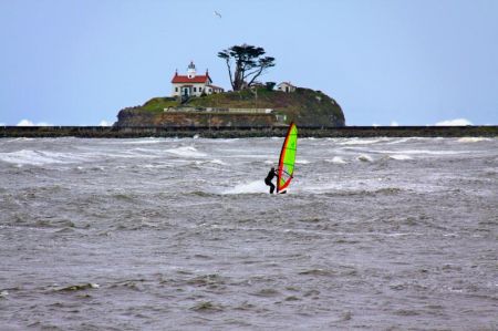 Crescent city windsurfer